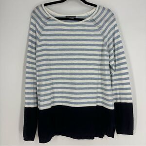 VINCE. Women’s Striped Scoop Neck Long Sleeve Top Sz Medium